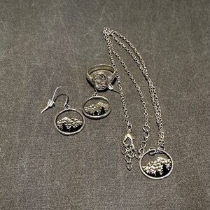 Silver Mountain Jewelry Set
